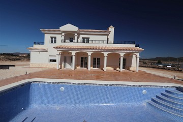 New build villa with a plot and pool