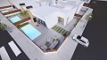 Contemporary 3 bed villas with swimming pool, large solarium and parking in Alicante Dream Homes Hondon